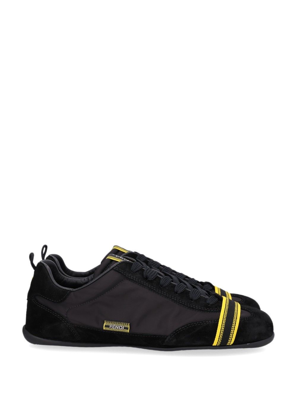 Fendi Sneaker Crosta+Nylon Sneakers - Nero | 40c16beaf18098847d9b74c36cbf9045a97259ad