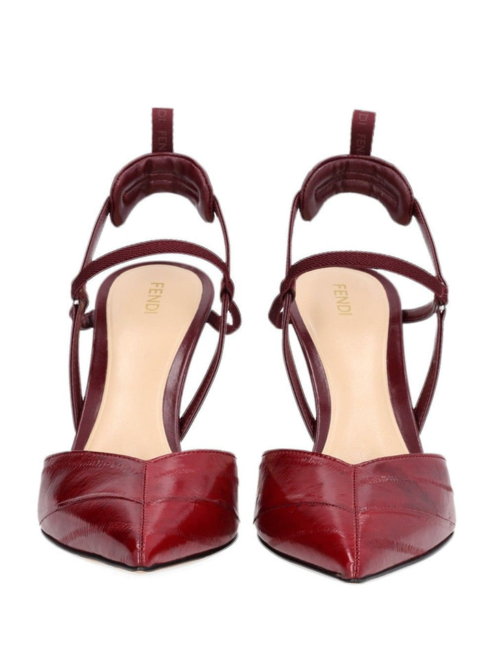 Fendi Very Colibrí  Slingback Decollete - Bordeaux | 7c10da6f4960410d7fc63c18cf0bd3287ba28769
