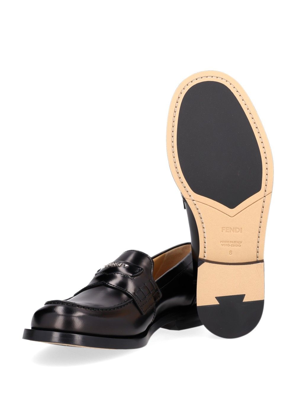 Fendi Fendi Ateneo Moccasin Scarpe basse - Nero | 55ced2cb9fdafbee4f1c6da73b48c183a7135978