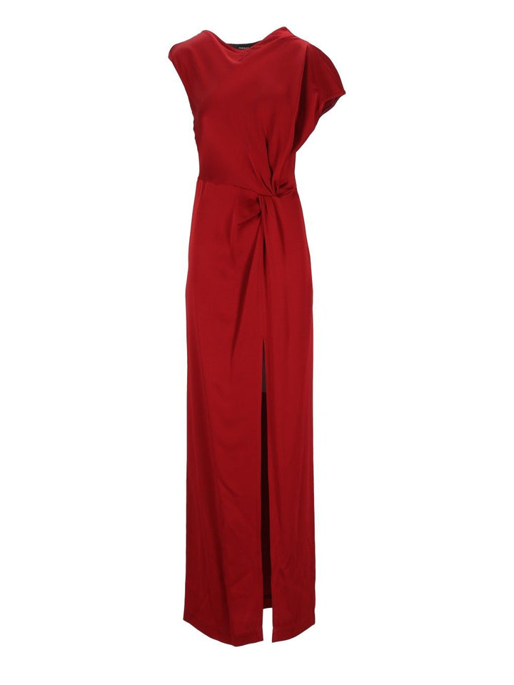 Federica Tosi Abito Lungo Con Spacco Raso Unito Abiti - Rosso | a984c6ff227bb3184cd6cf0950da30b4e90d1c1a