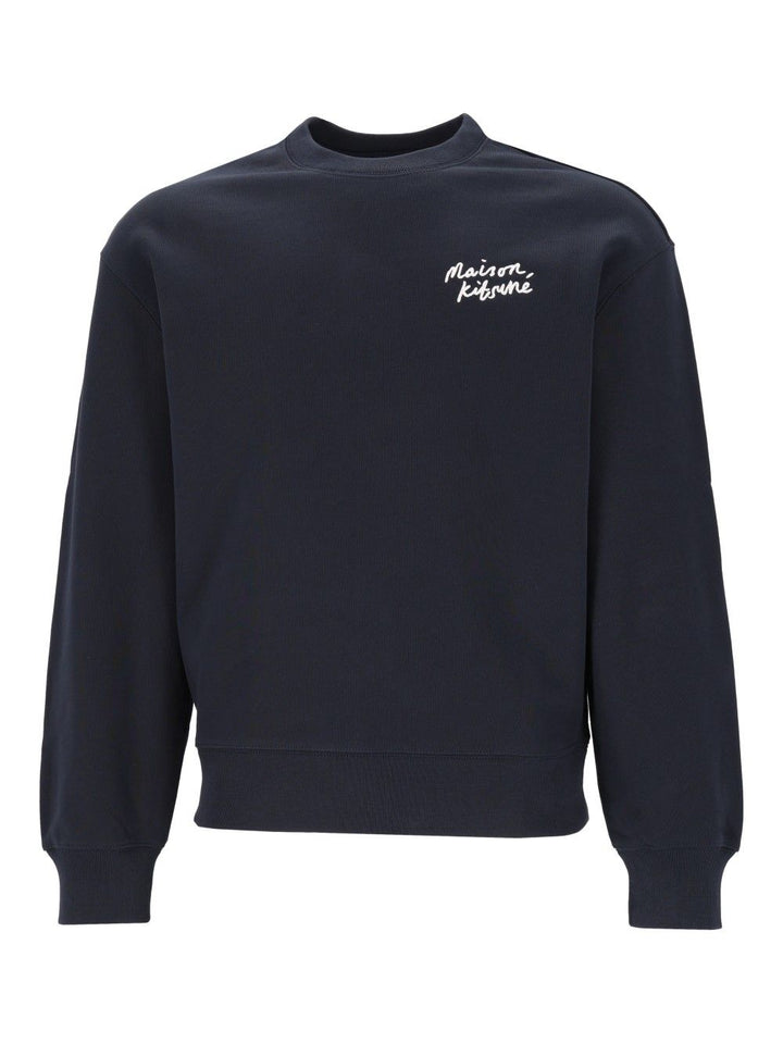Maison KitsunÉ Maison Kitsuné Handwriting Comfort Sweatshirt Sweatshirts - Blu | f79e2383250227a81af0eaf9fe866153dbd15fba