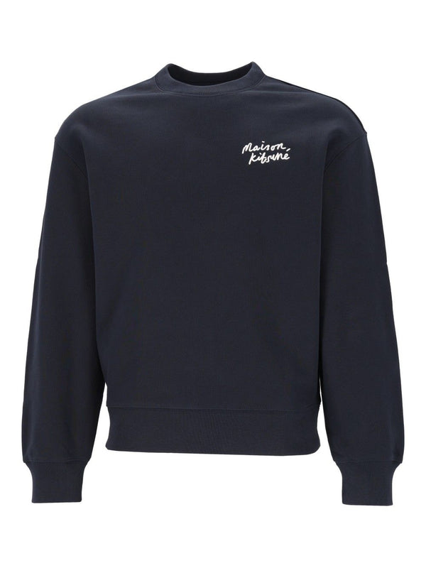 Maison Kitsuné Handwriting Comfort Sweatshirt Sudaderas Azul