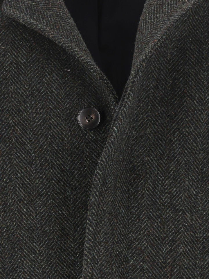 Al Duca D'Aosta Cappotto Abbot.Coperta Resca 100  Lana Coats - Verde | 9708bb0a7a9e820e0958ebcd8b13f83d86a2c1b3