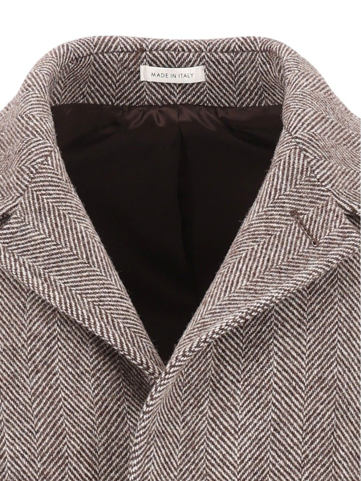 Al Duca D'Aosta Tailored Coat Coats - Marrone | 8ecb86aa4e67238ba686a96377a96f85d3e27075