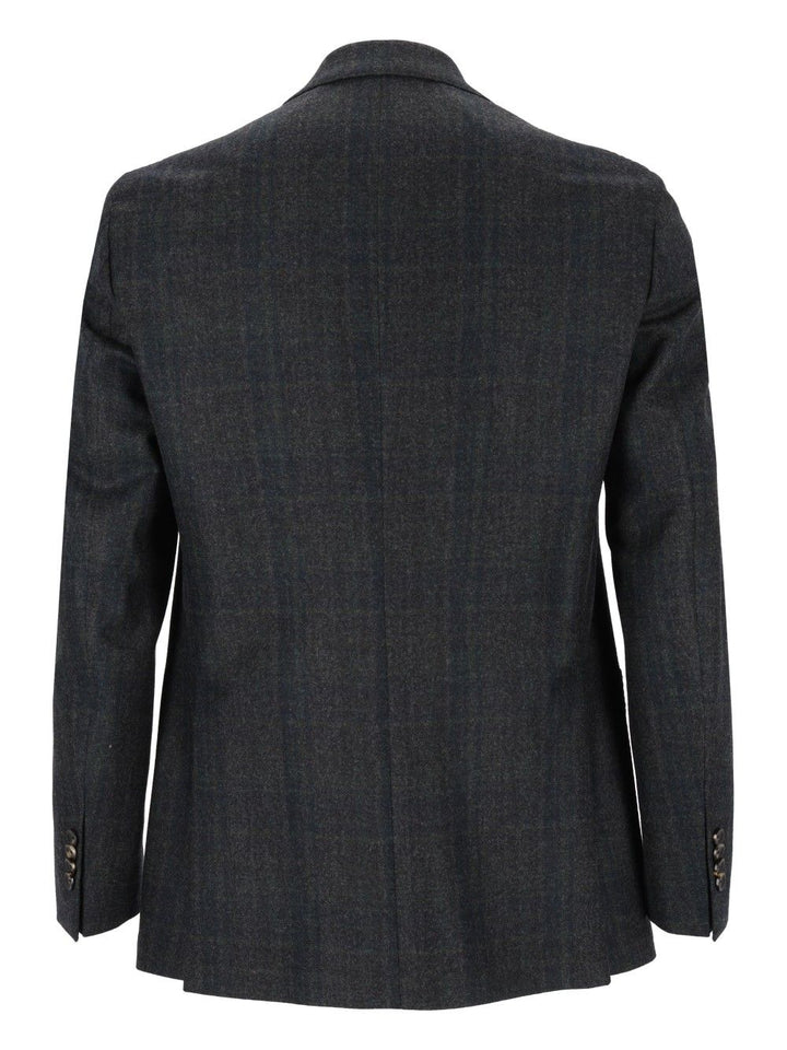 Al Duca D'Aosta Blazer Check Fusion Sfoderata R7 100 Lana Giacche - Verde | 08091dee322879bac888eb803bf16d6c1bbcd87a