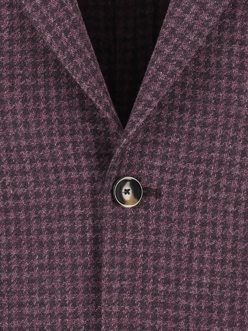 Al Duca D'Aosta Unlined Houndstooth Blazer Giacche - Bordeaux | f302a61733bfb0ecca0cd26fd7690c2a374acd58