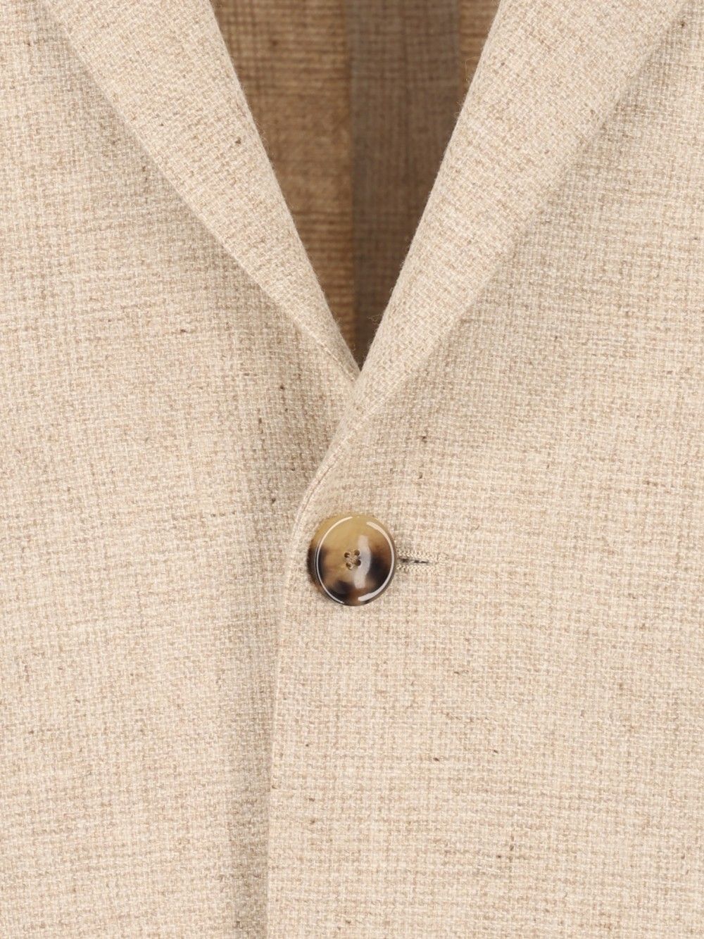 Al Duca D'Aosta Unlined Prince Of Wales Fusion Blazer Giacche - Beige | ce82f74521ecacaf9655e57bf8ed75b035d897f4