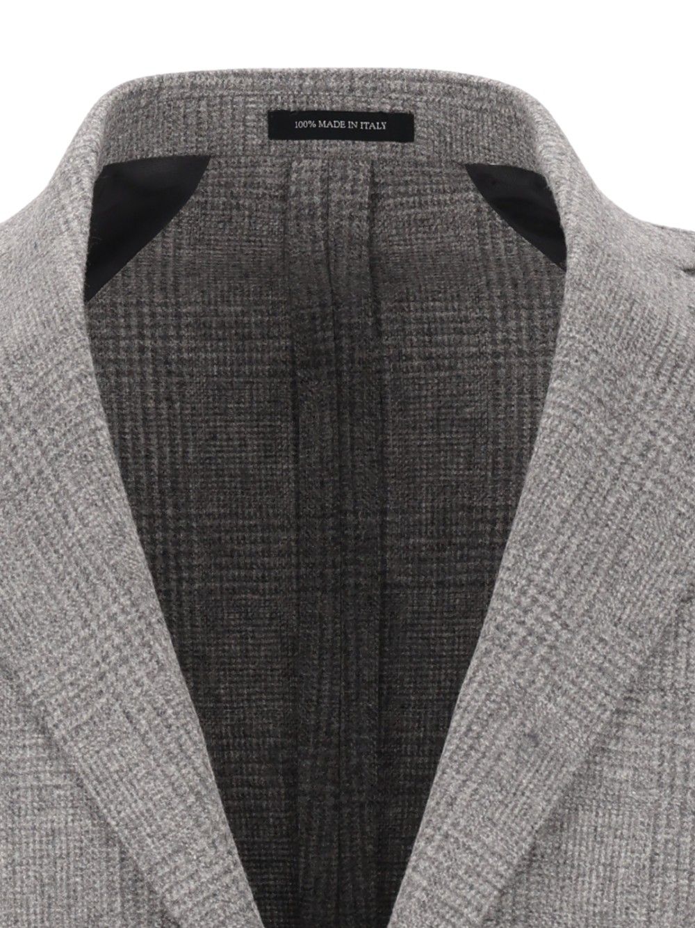 Al Duca D'Aosta Unlined Prince Of Wales Fusion Blazer Giacche - Grey | 4f7b434c62da915124cb58b70dbf523efffdfce2