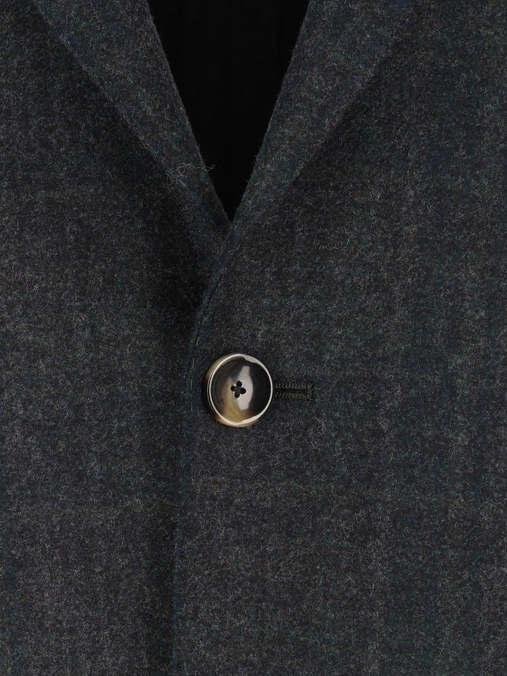 Al Duca D'Aosta Blazer Check Fusion Sfoderata R7 100 Lana Giacche - Verde | 5f8b36d1d101cfdb446863c415a1c234fb6ae183