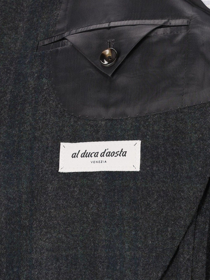 Al Duca D'Aosta Blazer Check Fusion Sfoderata R7 100 Lana Giacche - Verde | 46b0954caaab025e654726e5c41fca126bb5c4d3
