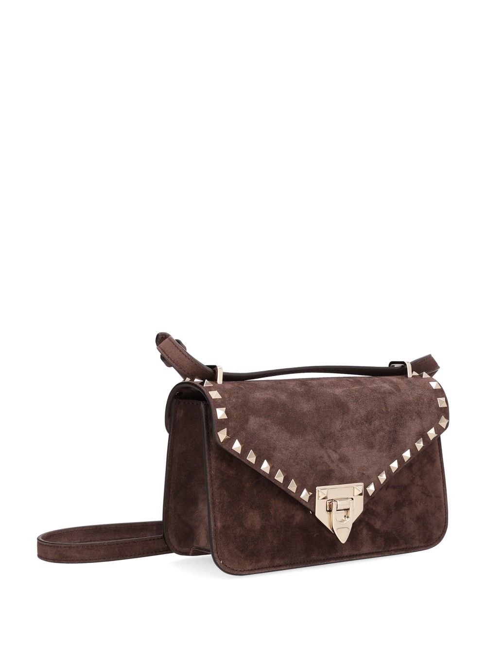 Valentino Garavani Small Rockstud Bag Crossbody Bags - Marrone | f237730a70c100ffdbd6c600a306a56f37ff659b