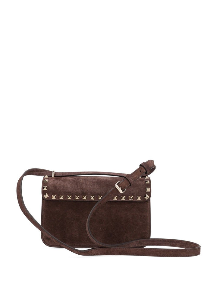Valentino Garavani Small Rockstud Bag Crossbody Bags - Marrone | 45edc61237129419d650c4c336b8052bf92bda6a