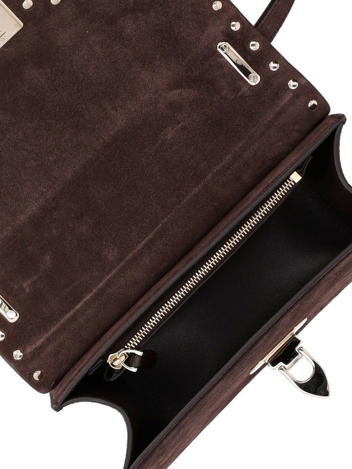 Valentino Garavani Small Rockstud Bag Crossbody Bags - Marrone | 84b48e215698e3e4a731eba996d14cadb1329849