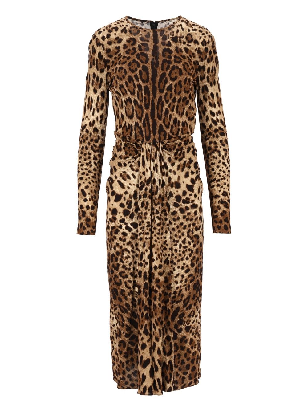 Dolce & Gabbana Viscose Jersey Dress With A Leopard Print Abiti - Animalier | 3862b56eeddaddb8c9c3e4f000fa621c944e81d5