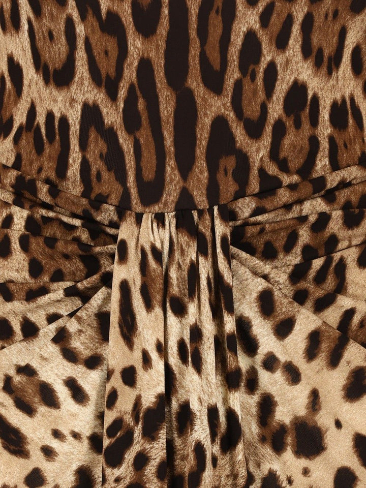 Dolce & Gabbana Viscose Jersey Dress With A Leopard Print Abiti - Animalier | f1a9b9a7cbce60ebec2d6b460ec470a539ca4f72
