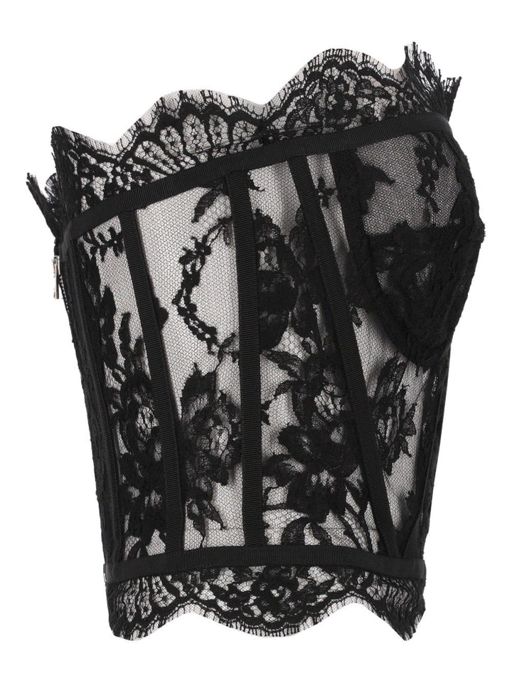 Dolce & Gabbana Lace Top Top - Nero | 531b464230c9ce835314f4bc74fd5b554aaa11e8