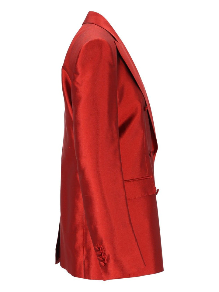 Dolce & Gabbana Double Breasted Blazer Giacche - Rosso | 7385e8f64b070a93cc7c95cd2ec9670eebc58c3c