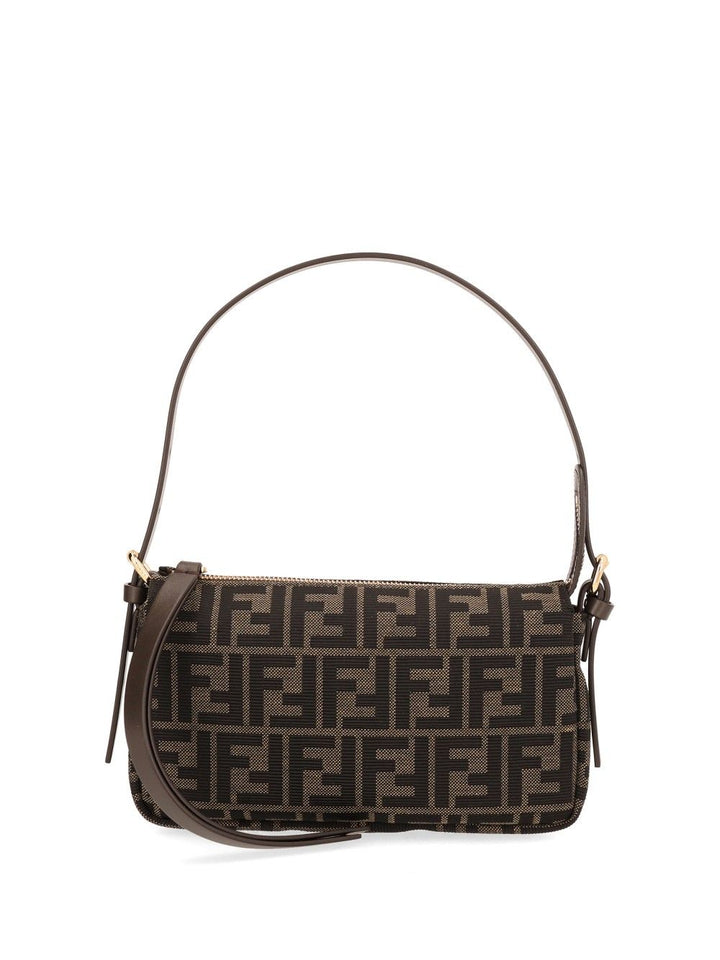 Fendi Zip Top Small Shoulder Bags - Marrone | 55fd50ea4e43bfa97c90a6db1836565532551be2
