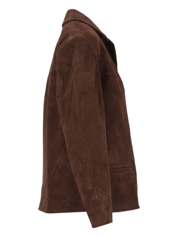 Tory Burch Suede Blazer Giacche - Marrone | 0644970d4ba925ecb555bb15be60d5c6309d01ff