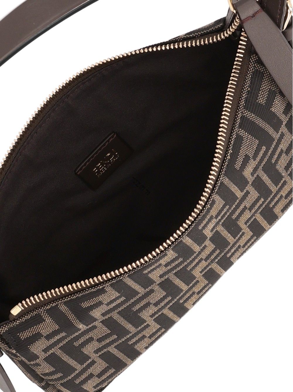 Fendi Zip Top Small Shoulder Bags - Marrone | 068b1ce5a78923a49f03f60622989c885e85417d