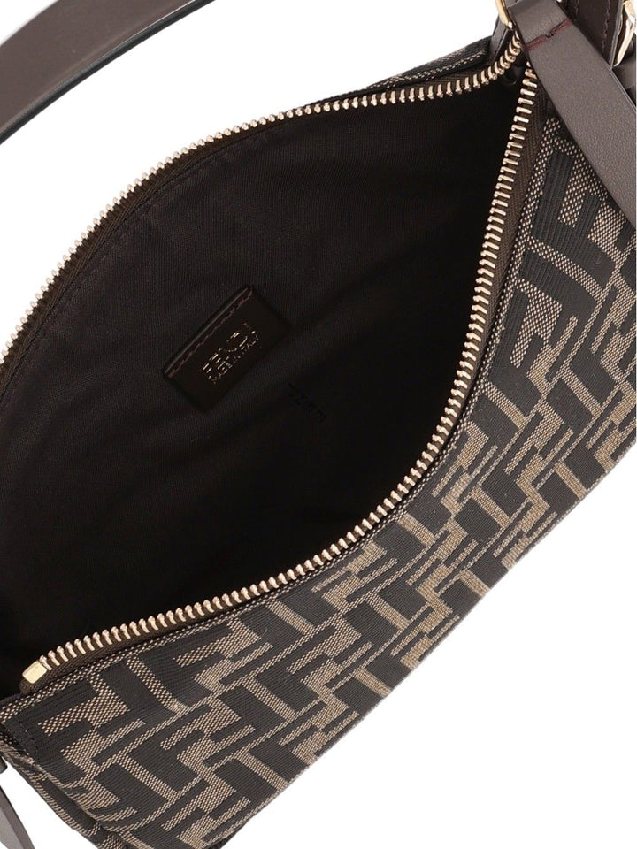Fendi Zip Top Small Shoulder Bags - Marrone | 068b1ce5a78923a49f03f60622989c885e85417d