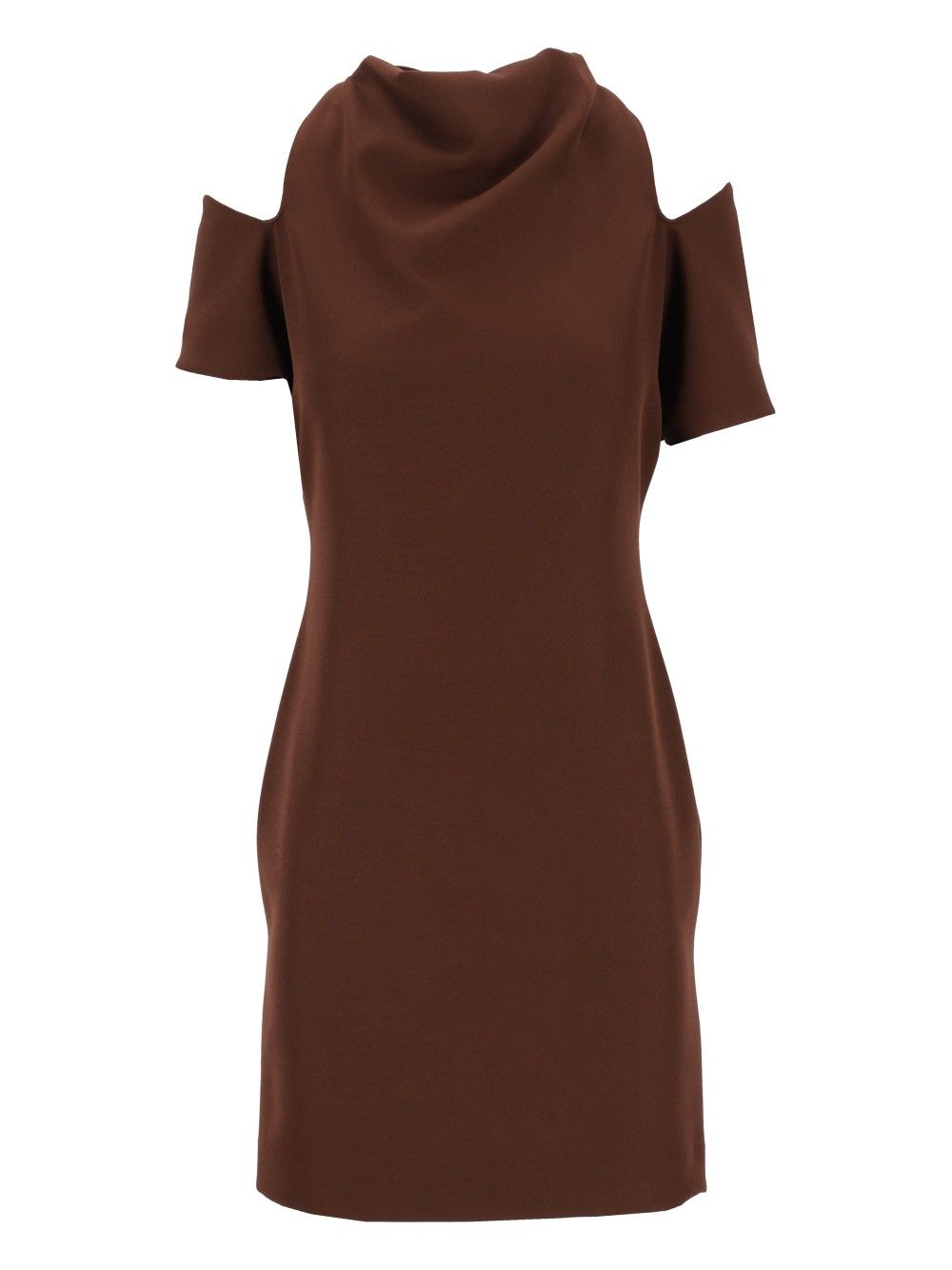 Federica Tosi Abito Corto Cut Off Cady Abiti - Marrone | 2861f98a2cb3632e68fdb1d5607061d09c97782b