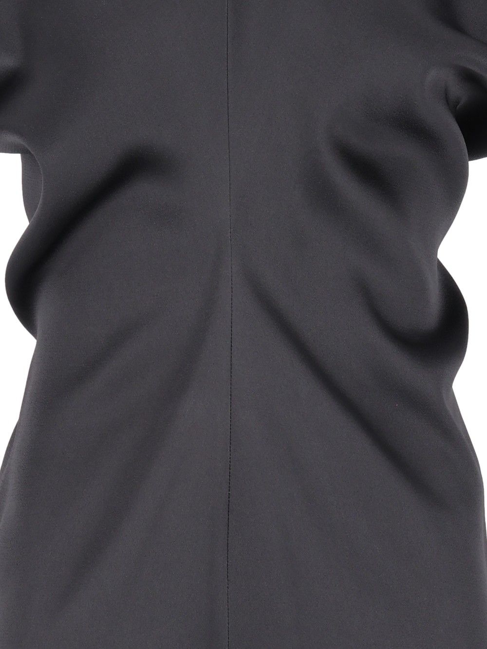 Federica Tosi Abito Corto Smanicato In Raso Unito Abiti - Grey | 624c311061222c5b09d03b49044c2b931aec14d6