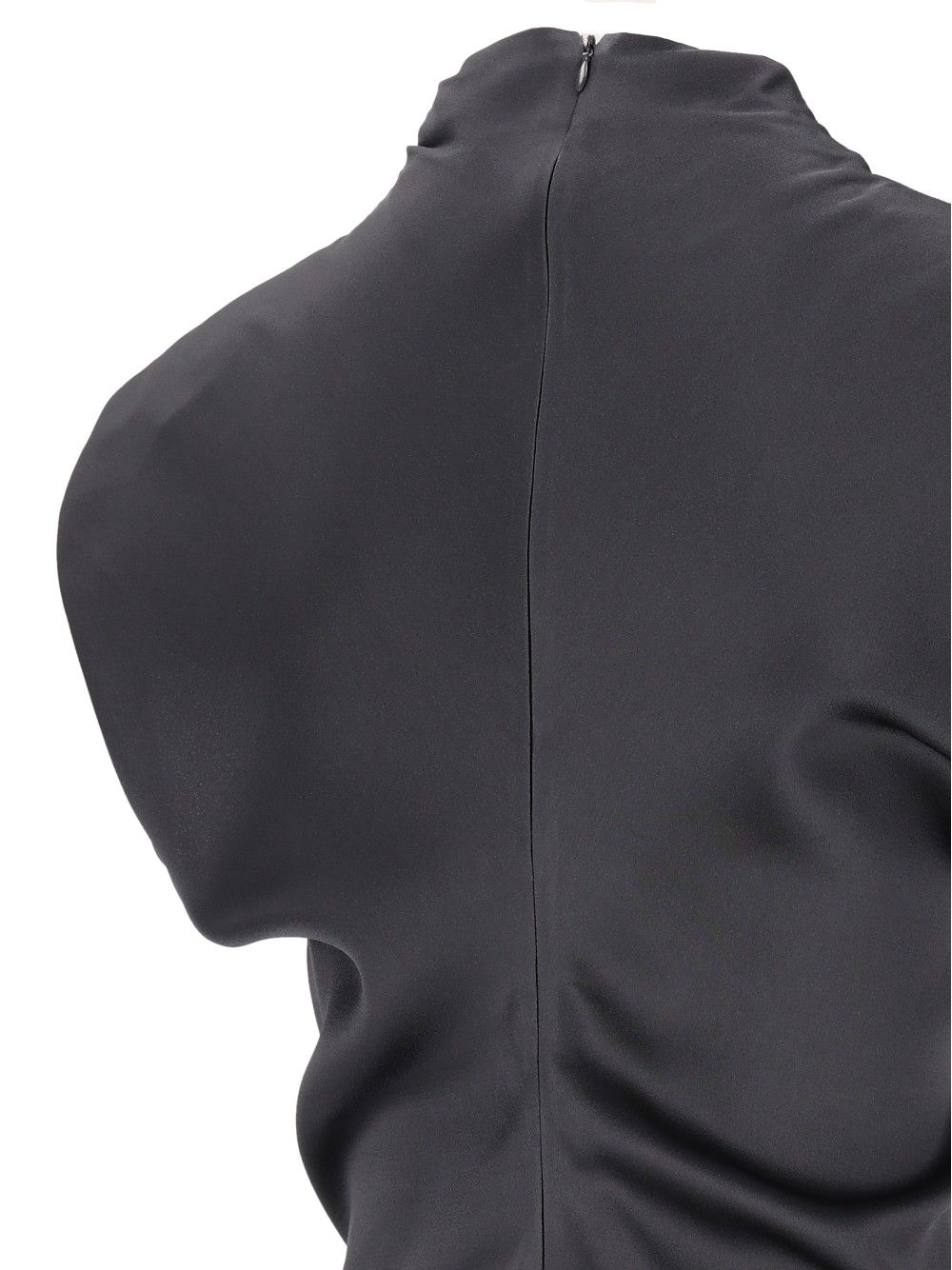 Federica Tosi Abito Corto Smanicato In Raso Unito Abiti - Grey | 37656ae342790c065c778cc8f8e583ee67f9dad3