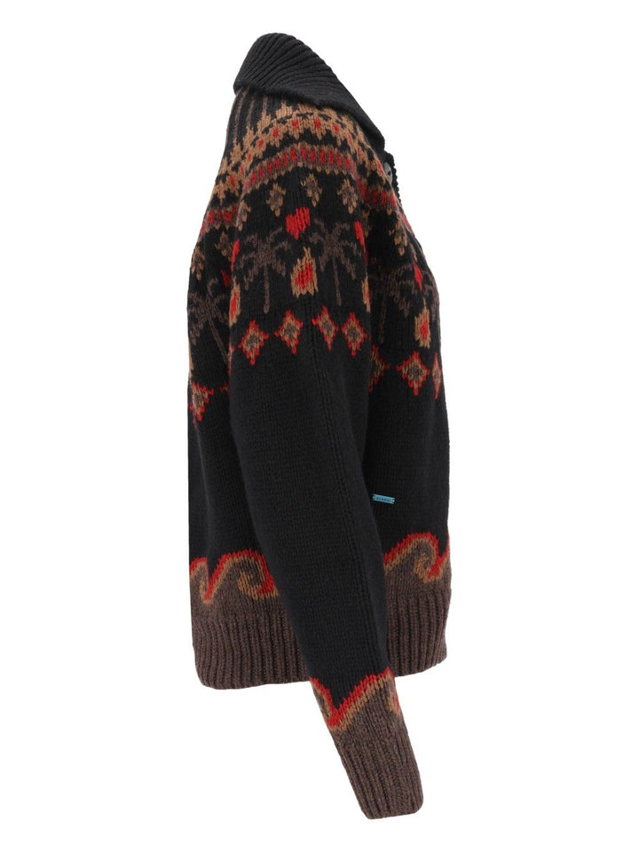 Alanui Sweet Winter Jacket Knitwear - Nero | 5276e8dc36e2efce5cb44c34e5c96efcf7833273