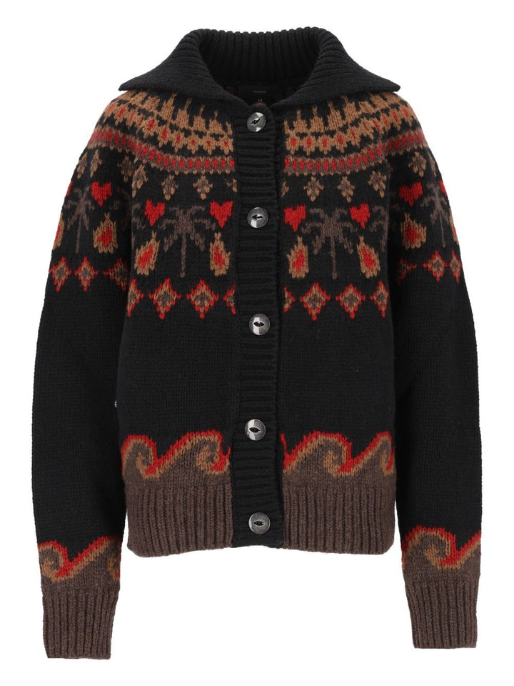 Alanui Sweet Winter Jacket Knitwear - Nero | 6605b591cbb0e90979ef23776786d37de3923638