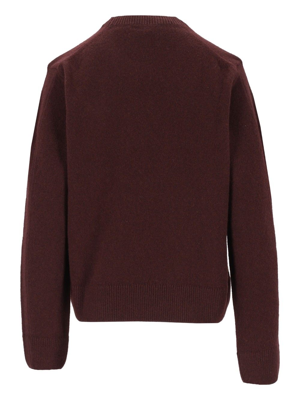 Maison KitsunÉ Fox Head Lambswool Comfort Jumper Knitwear - Marrone | 4bb7894fc1c7b1b3992fe017259509a7aad11826