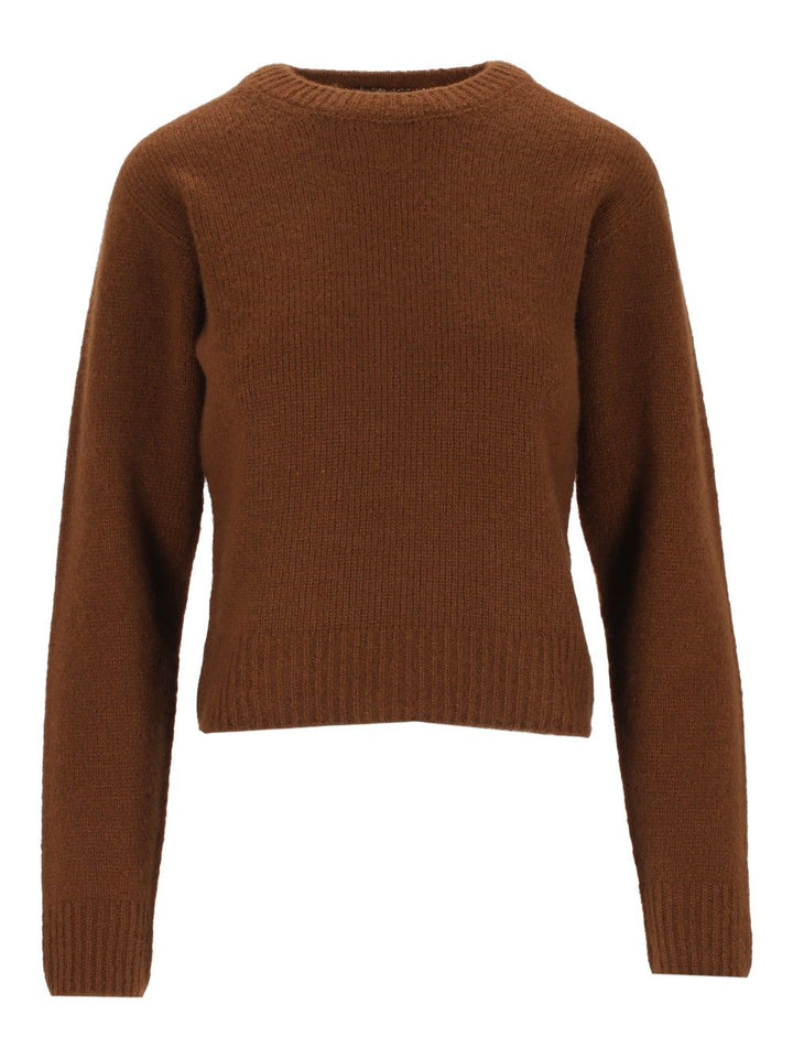 Tom Ford Seamless Ultrasoft Cashmere Silk - 5gg Classic Crewneck Knitwear - Marrone | 4bedd402b5b88d929cc3e1827ec73ba5ac63727e
