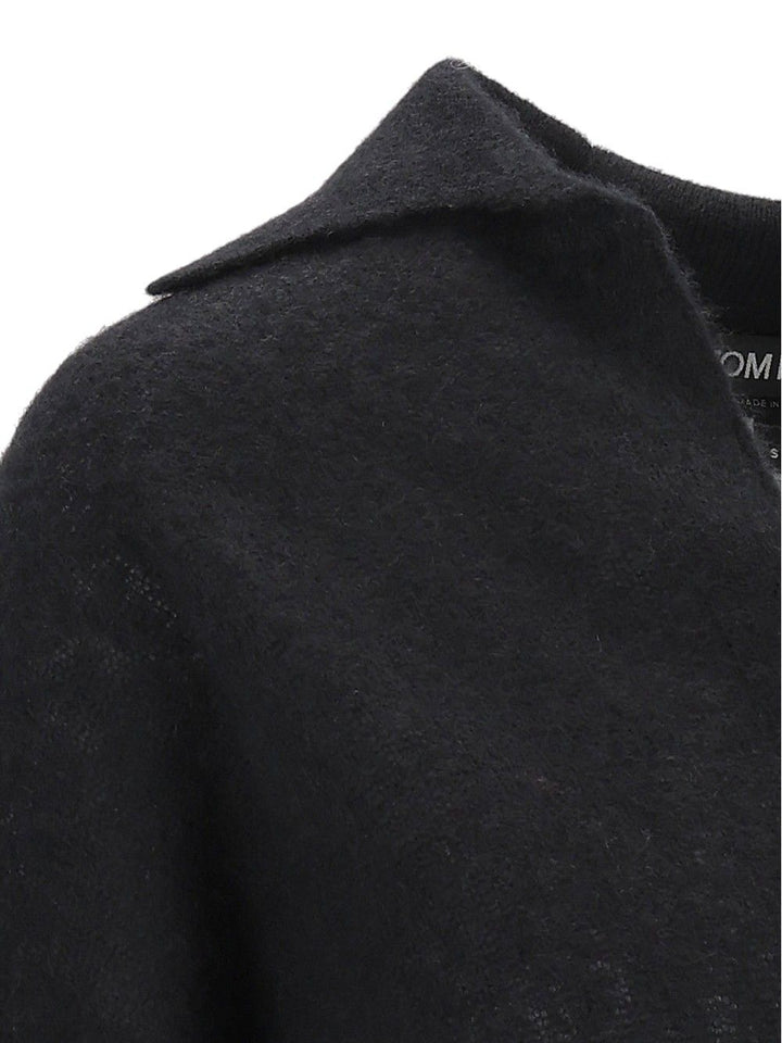 Tom Ford Seamless Ultrasoft Cashmere Silk - 5gg & 6gg Polo Knitwear - Nero | d9708c907ca1319623ea6129516f9bda46c76591