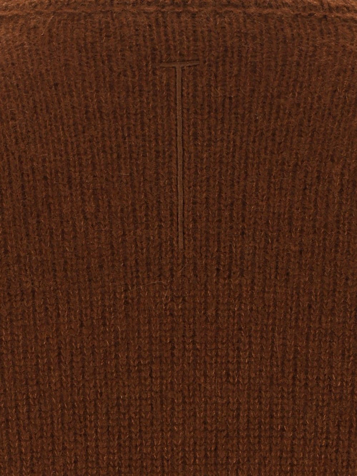 Tom Ford Seamless Ultrasoft Cashmere Silk - 5gg Classic Crewneck Knitwear - Marrone | a66744c8f9ba390a8d0354f61914a2ec3b80e023