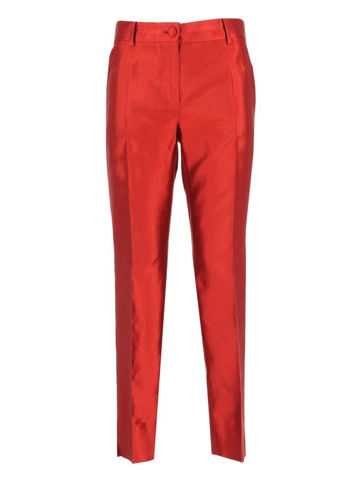 Dolce & Gabbana High Waist Trousers - Rosso | eba001ffe29b73f924c1cc3c9f6332dcbe6dec38