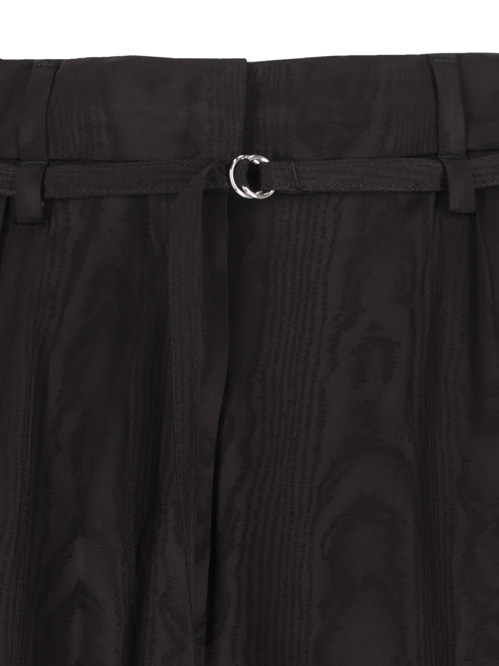 Dries Van Noten High-Waisted  Moiré Motif Trousers - Nero | 169f069dfe0ea47ca6f2a87407ae9597d143444d