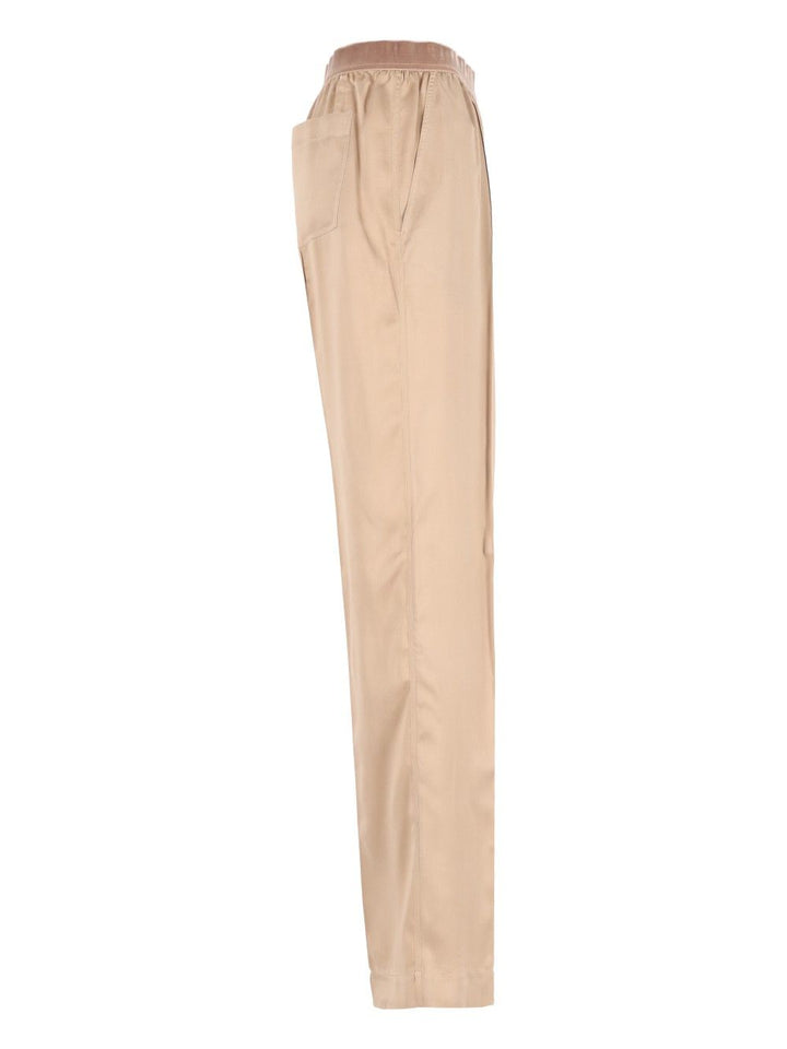 Tom Ford Peach-Feel Silk Satin Pj Pants Trousers - Beige | 285159ca48bd341e33027766cecc7126c715fd23