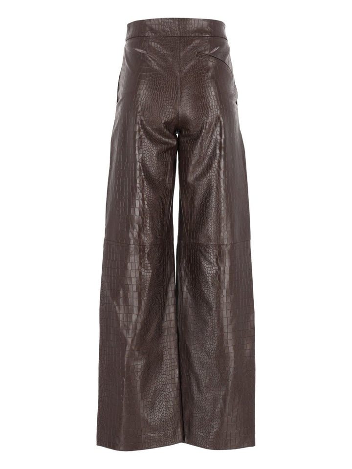 Federica Tosi Carry Over Trousers - Marrone | 4b54a70966133f40eb805e06dc658ee15a8245a3