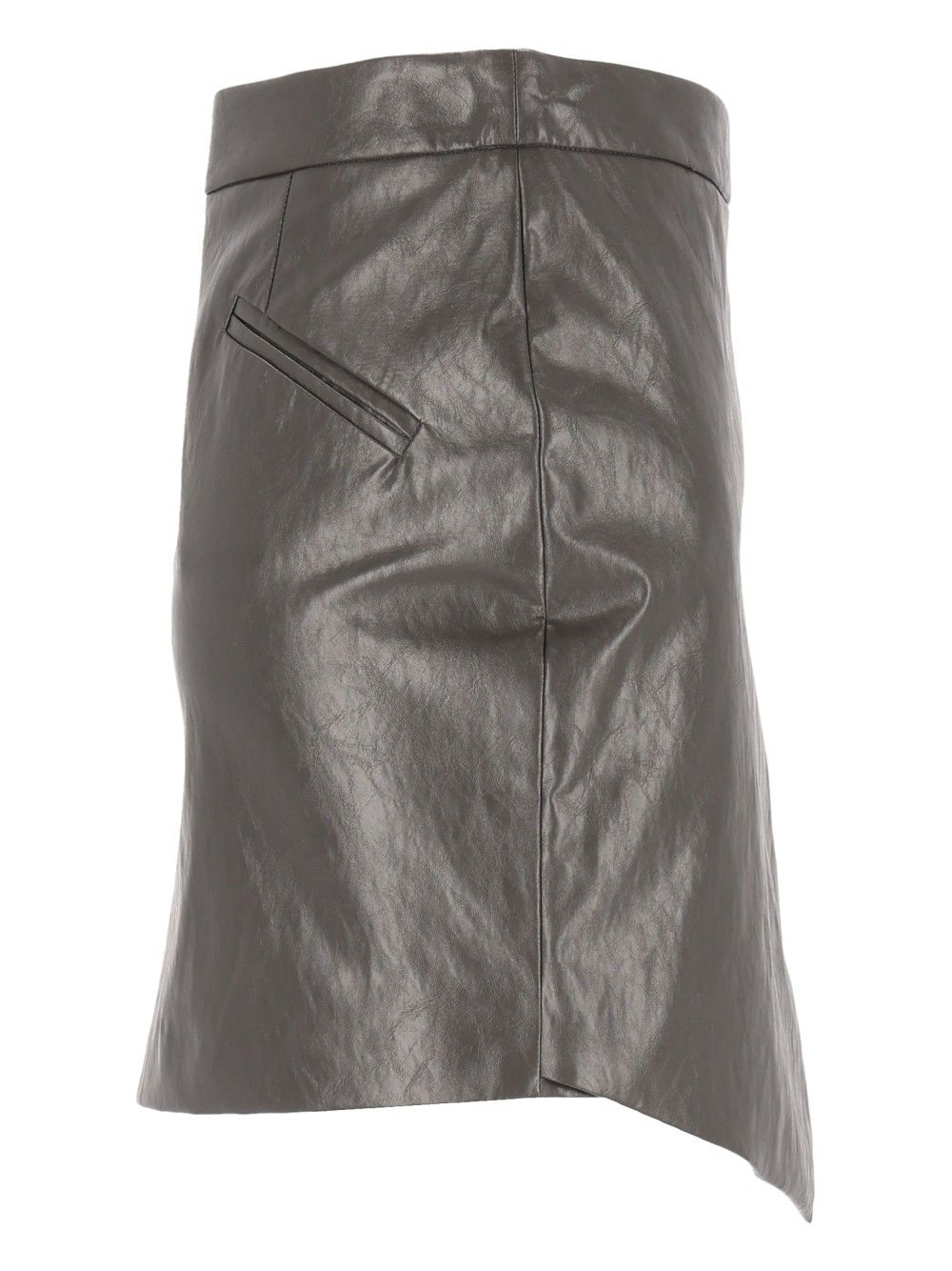 Federica Tosi Minigonna Asimmetrica Pelle Metallo Gonne - Grey | a3052c1a2f95fa863827bc68f58ba79456f80406