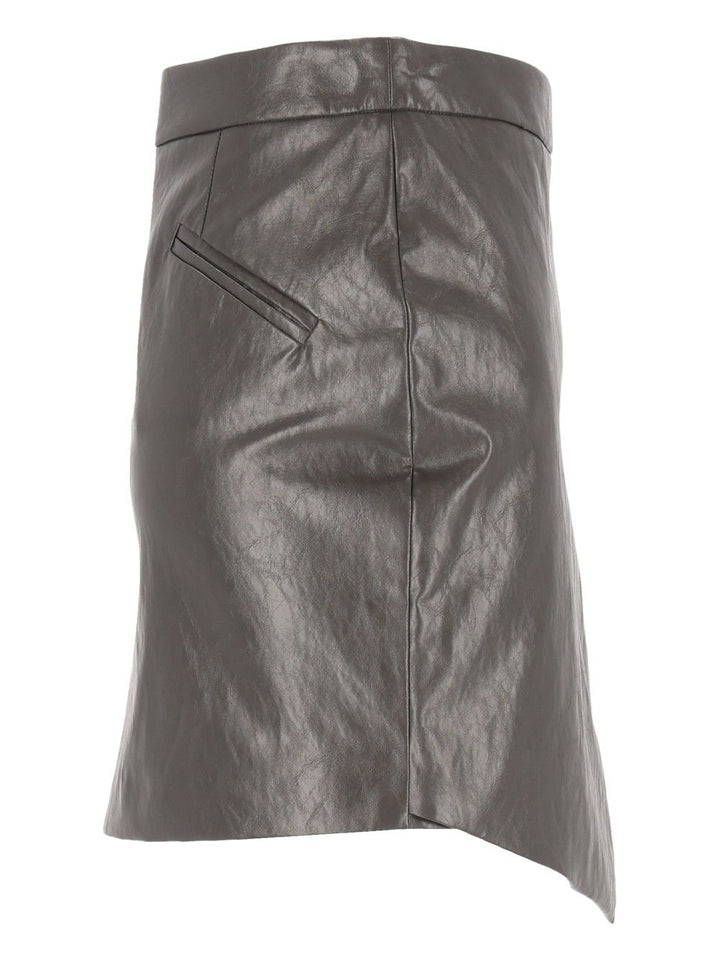 Federica Tosi Minigonna Asimmetrica Pelle Metallo Gonne - Grey | a3052c1a2f95fa863827bc68f58ba79456f80406