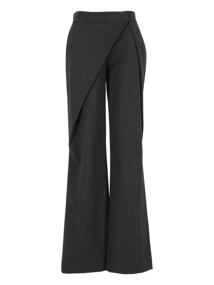 Federica Tosi Pantalone Pareo Frescolana Trousers - Grey | 6f42d35608b28c13cbc48e91ed4865a8bc14f375