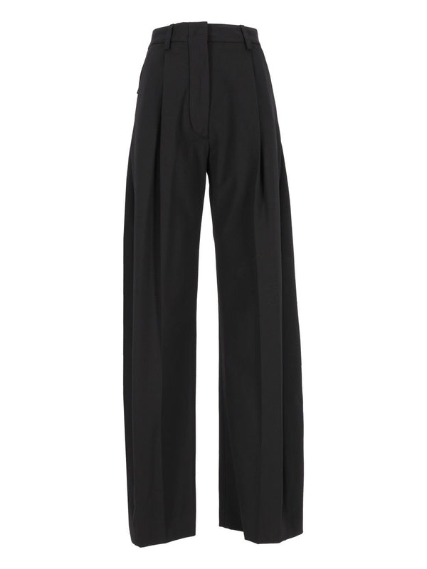 E-Billie 3111 W0206 Misto Lana Trousers Nero