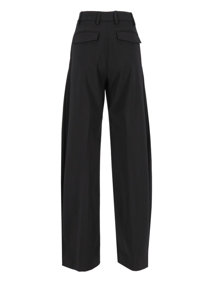 Thelatest E-Billie 3111 W0206 Misto Lana Trousers - Nero | 3460f7250a2b5713cb42e1563f9848460412c37a