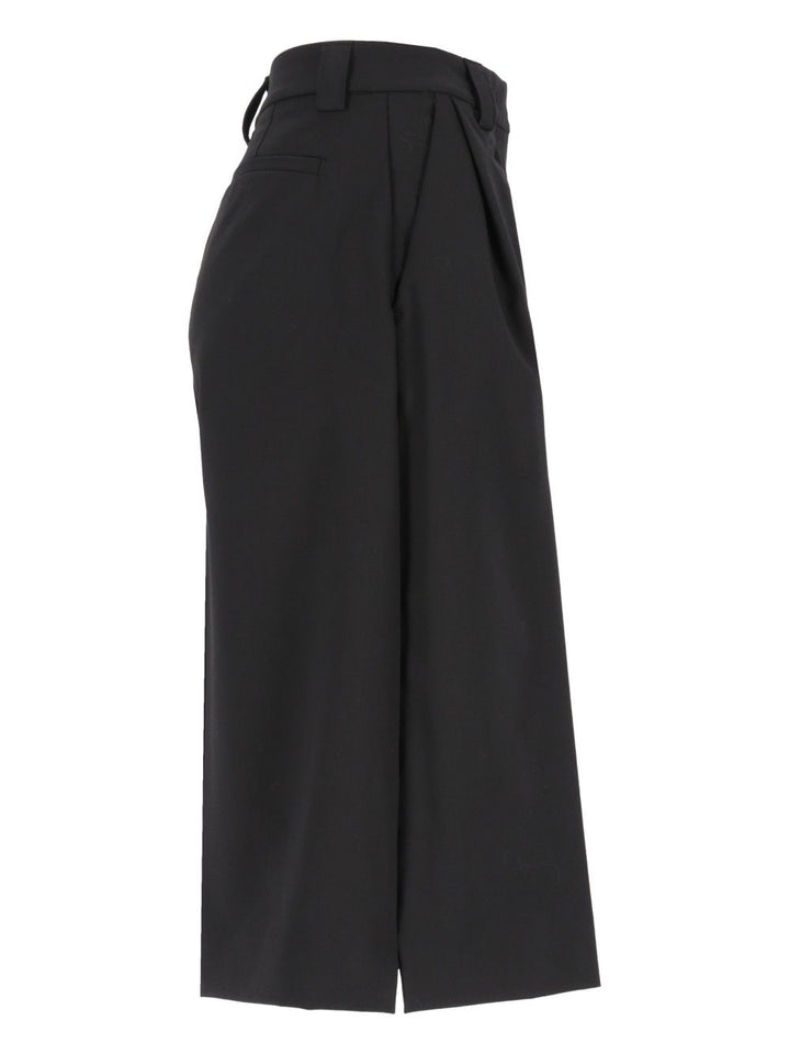 Thelatest E-Dakota 3120 W0206 Misto Lana Trousers - Nero | 084f4d2add596bc0a4fc8eb8e57bbbb626029976