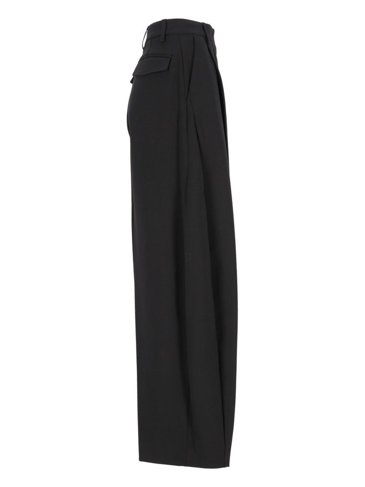 Thelatest E-Billie 3111 W0206 Misto Lana Trousers - Nero | 30e9245bd26695d8f9b7ff9f453a3a17f7c88166