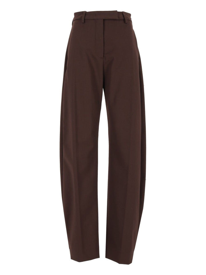 Thelatest E-Dina 3122 W0206 Misto Lana Trousers - Marrone | 2141a738643c5717d3bdd528e71a37da81ac59cf