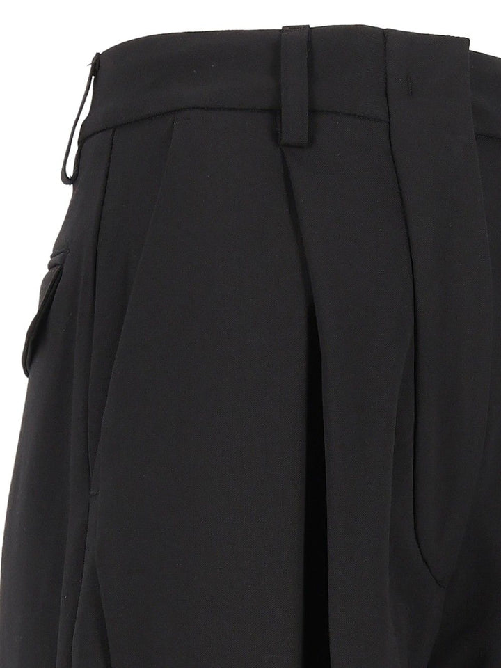 Thelatest E-Billie 3111 W0206 Misto Lana Trousers - Nero | 09d750cb6520286ad5b26eb88e6682c9feaa09fa