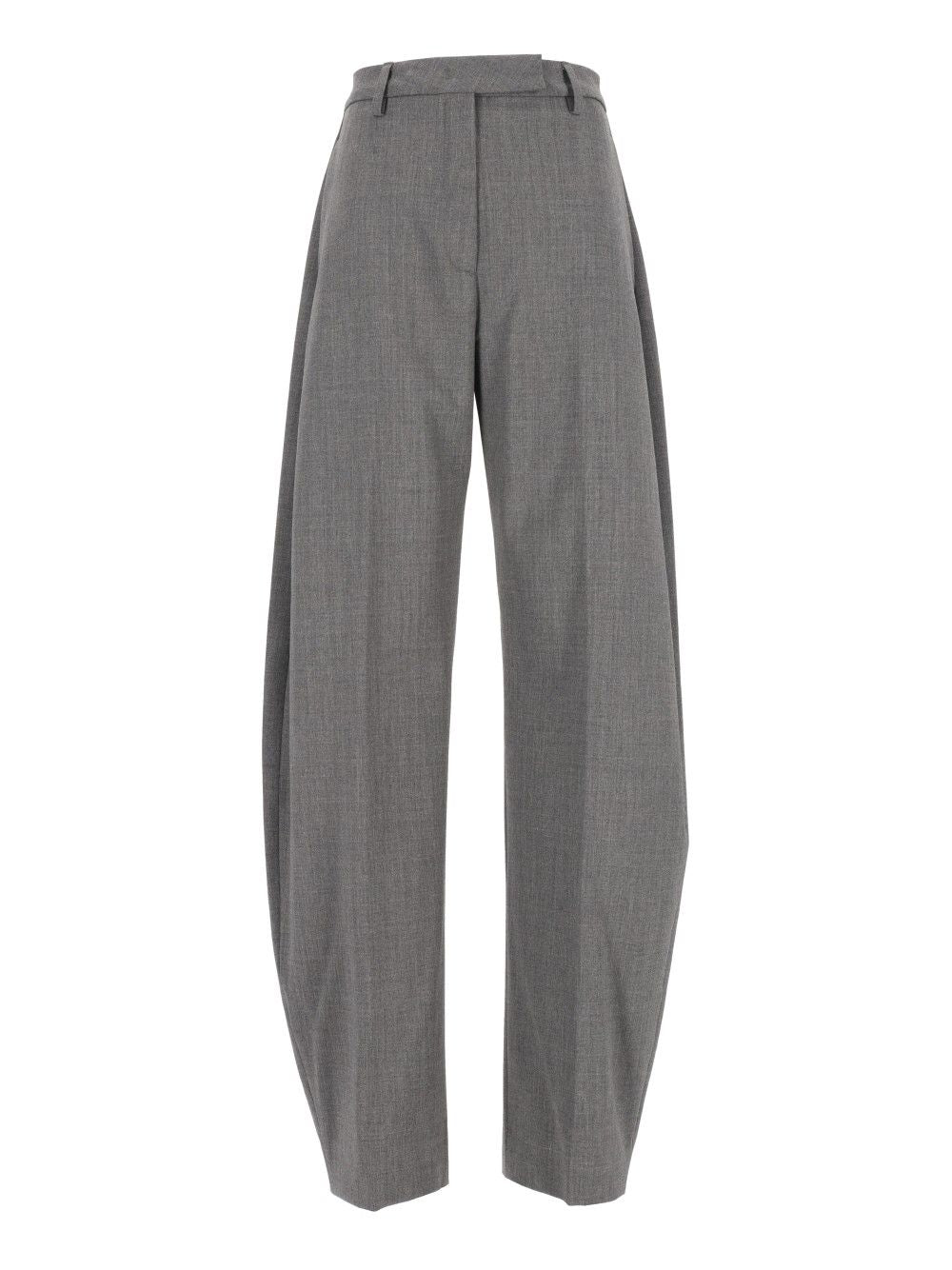 Thelatest E-Dina 3122 W0206 Misto Lana Trousers - Grey | 1b4952ebf322a4d3b0b91709a5c53edb0681f6fa