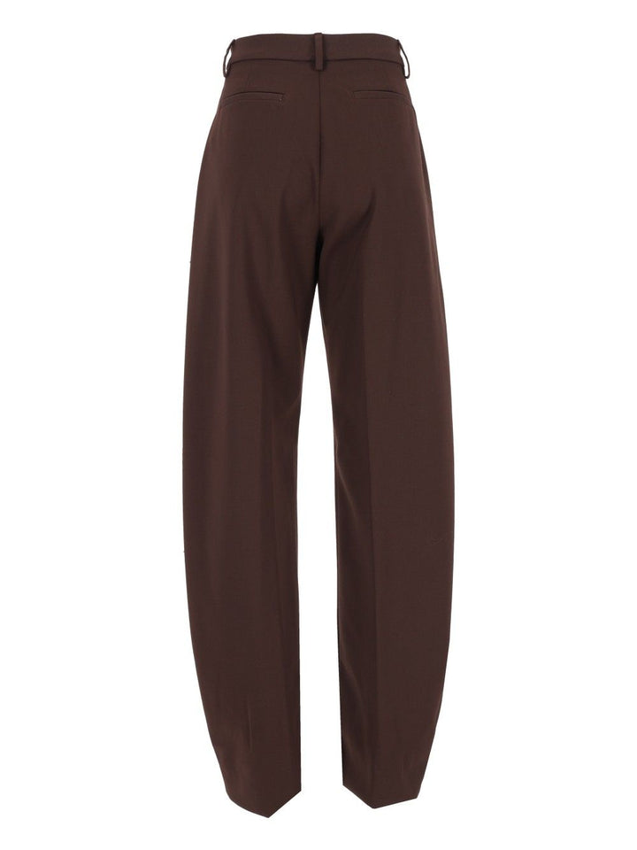 Thelatest E-Dina 3122 W0206 Misto Lana Trousers - Marrone | 084d742b837c2b5f5fbdf41bdf7eafb48999b5e5