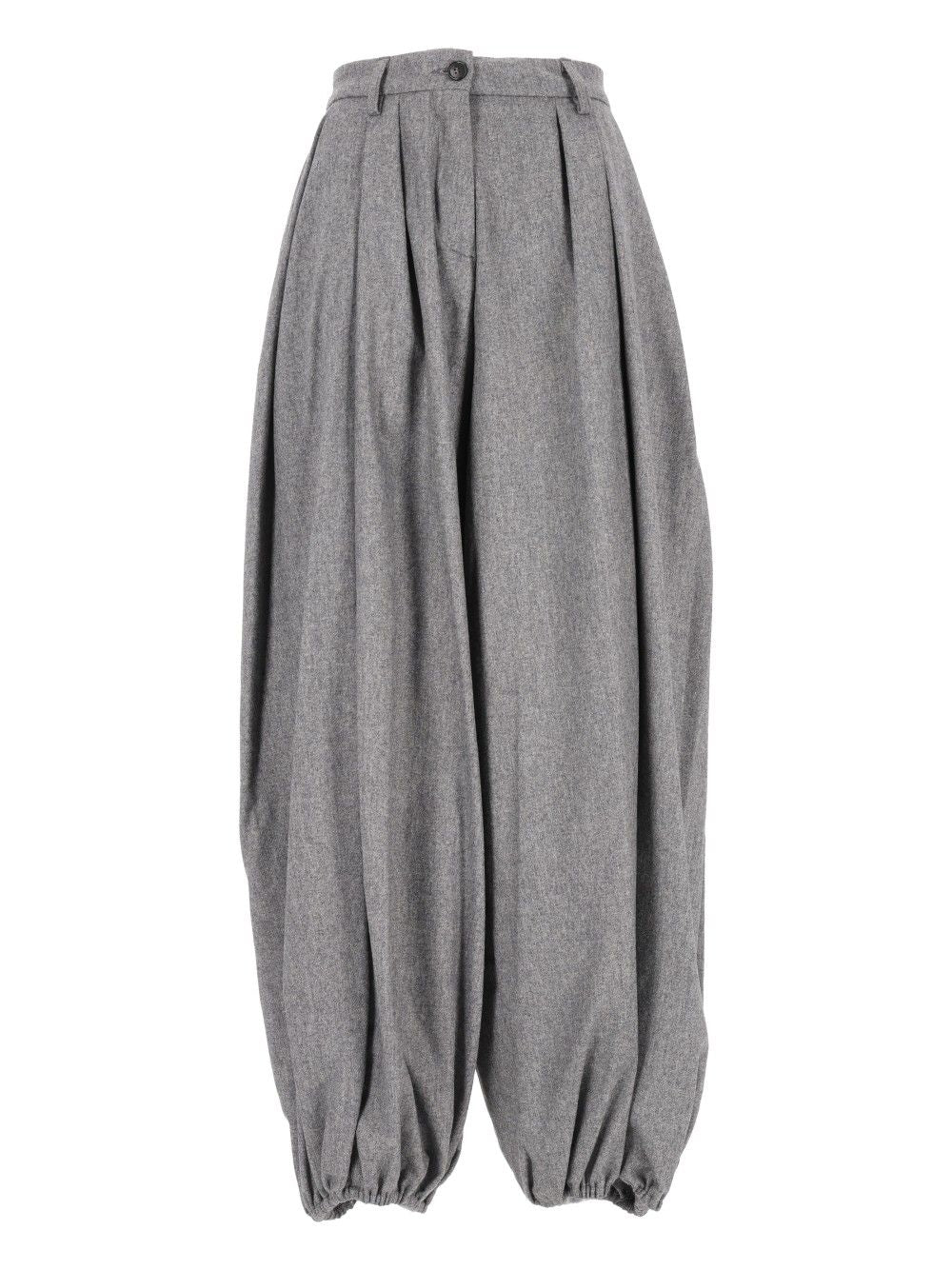 Thelatest E-Dilan 3126 W0234 Flanella Misto Lana Trousers - Grey | b95705864d47f11f339dbe893c9e9176cb90ce91
